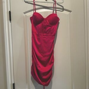 Oh Polly Hot Pink Mini Dress